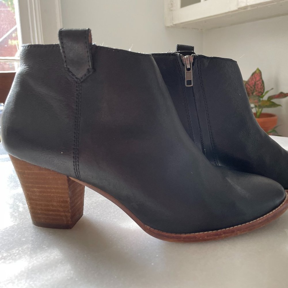 Madewell Billie Boot Black Leather 9
